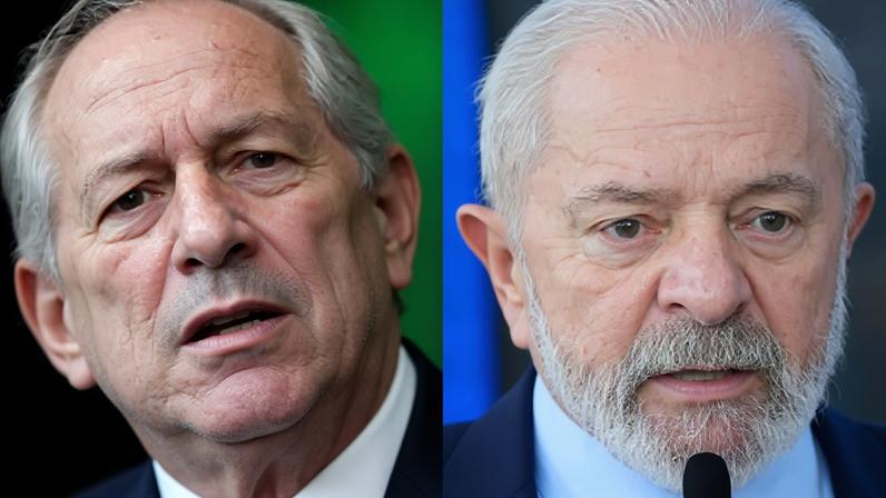 O ex-ministro Ciro Gomes (PDT) e o presidente Luiz Inácio Lula da Silva (PT)