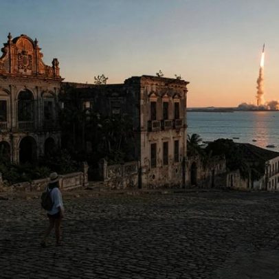Cidade brasileira abriga palácios em ruínas que resistem ao tempo e foguetes são lançados