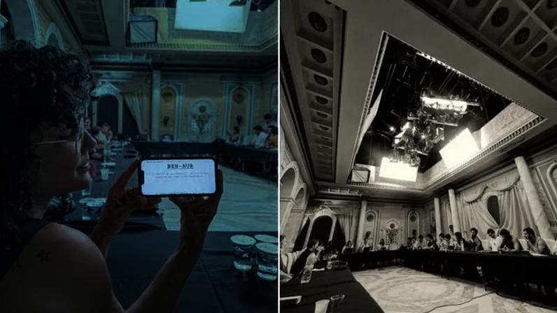Ingrid Conte mostrou bastidores do estudo de roteiro de Ben-Hur
