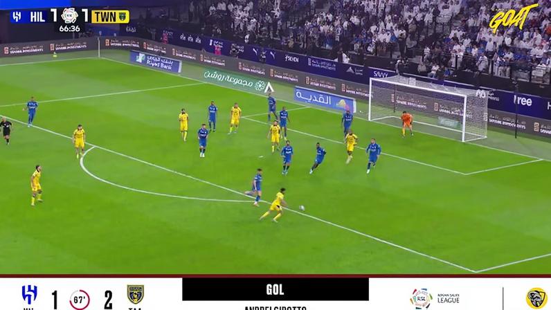 Al Taawoun vence o Al Hilal por 2 a 1 com gol de Girotto