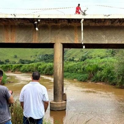 Acidente na BR-116 deixa dois mortos e buscas por desaparecido em rio de Muriaé
