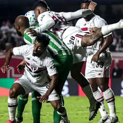 Luciano abre o placar para o São Paulo contra o Juventude