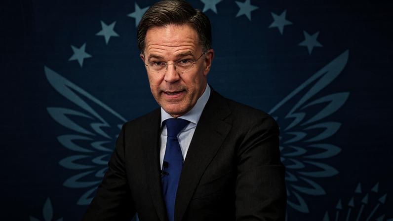 Secretário-geral da Otan, Mark Rutte, em Washington D.C.