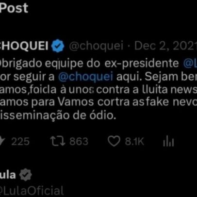 Governo mantém relação com Choquei; perfil de Lula interagiu com envolvido PF