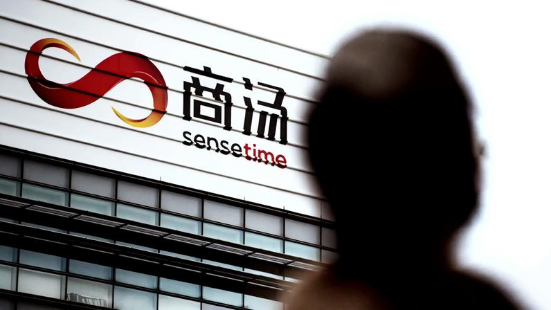 Signage for SenseTime Group Inc. atop a building at Hong Kong Science Park in Hong Kong China on Wednesday May 29 2024....