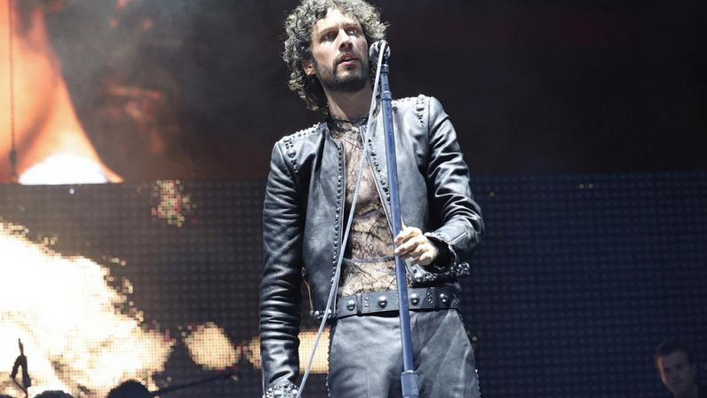 Sombr performs at 2026 Coachella Valley Music and Arts Festival on April 11, 2026.
