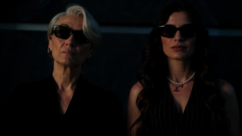 Miranda Priestly (Meryl Streep) e Andie Sachs (Anne Hathaway) em 'O Diabo Veste Prada 2'