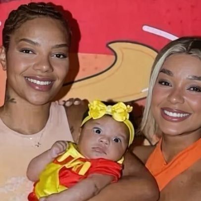 Ludmilla e Brunna Gonçalves comemoram mesversário de Zuri com tema pascal