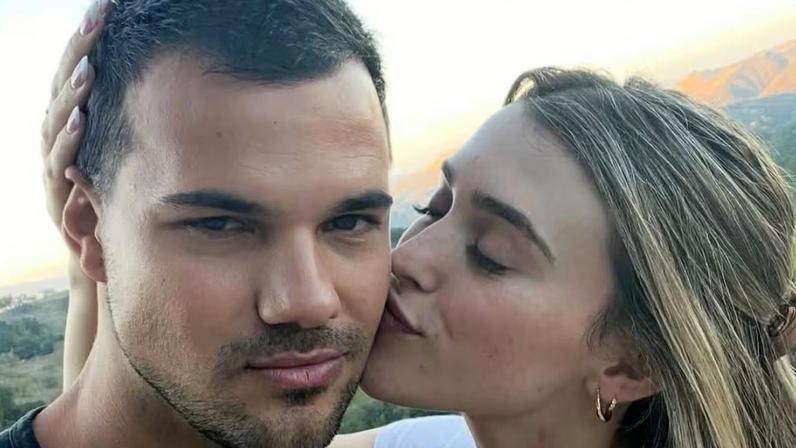 Taylor Lautner e a mulher, que também se chama Taylor Lautner