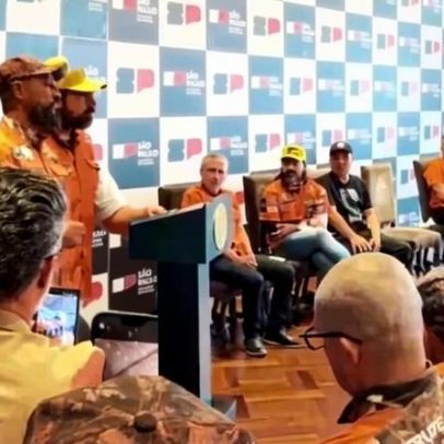 Tarcísio recebe movimento Legendários em São Paulo