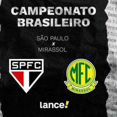 São Paulo x Mirassol: horário, transmissão e prováveis escalações