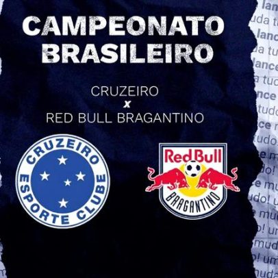 Cruzeiro x Red Bull Bragantino: horário, transmissão e escalações do Brasileirão