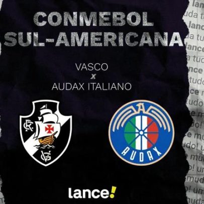 Vasco x Audax Italiano: onde assistir, horário e prováveis escalações