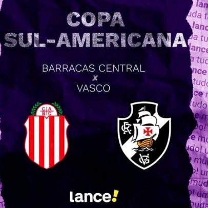 Barracas Central x Vasco: onde assistir e prováveis escalações pela Sul-Americana