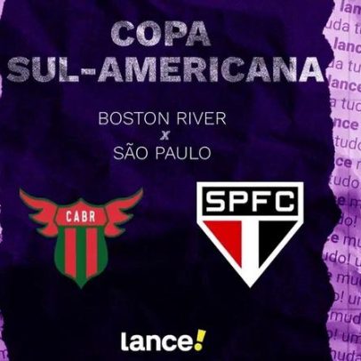 Boston River x São Paulo pela Sul-Americana: onde assistir e prováveis escalações