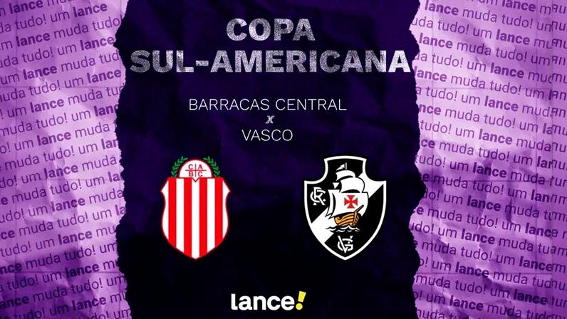 Vasco estreia na Sul-Americana nesta terça-feira (7) contra o Barracas Central, da Argentina (Foto: Arte Lance!)