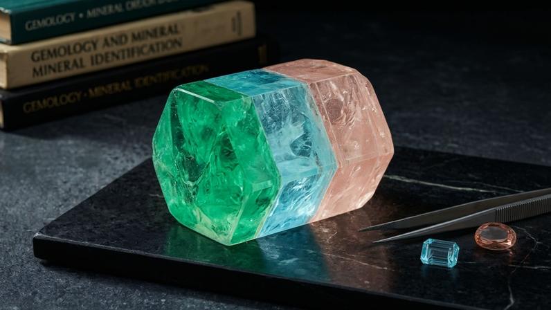 Silicato de berílio forma gemas valiosas como esmeraldas através de impurezas químicas