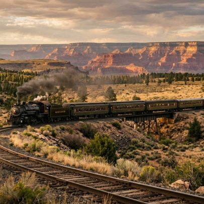 Trem de 1901 leva ao Grand Canyon e evita 50 mil carros por ano