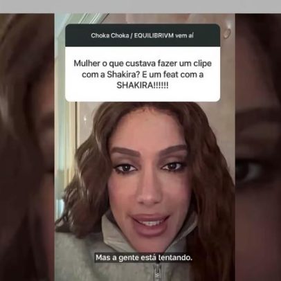 Anitta comenta a ausência de Shakira em clipe musical