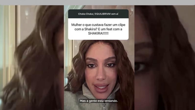 Anitta comenta a ausência de Shakira em clipe musical