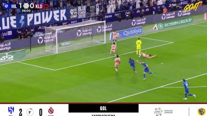 Al Hilal - Al Kholood 2 - 0 | GOL - Karim Benzema