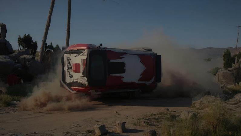 Incidente aconteceu quando carro pilotado pelos paraguaios Didier Arias e Héctor Núñez colidiu em uma pedra.