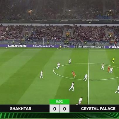 Crystal Palace vence Shakhtar Donetsk por 3 a 1 na Conference League