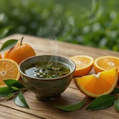 Chá verde com nutriente cítrico beneficia o fígado