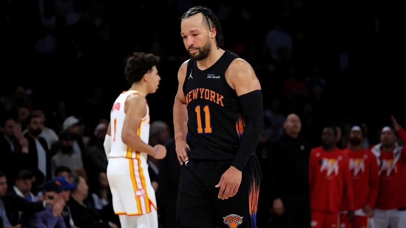 Jalen Brunson and the Knicks suffered through a dismal fourth quarter in Game 2 against the Hawks.