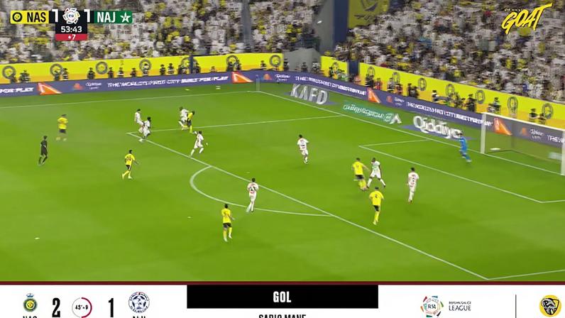 Al Nassr - Al Najma 2 - 1 | GOL - Sadio Mane