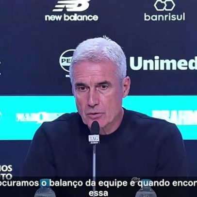 Luís Castro comenta o que mais o incomoda no Grêmio