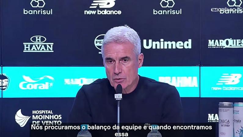 Luís Castro comenta o que mais o incomoda no Grêmio