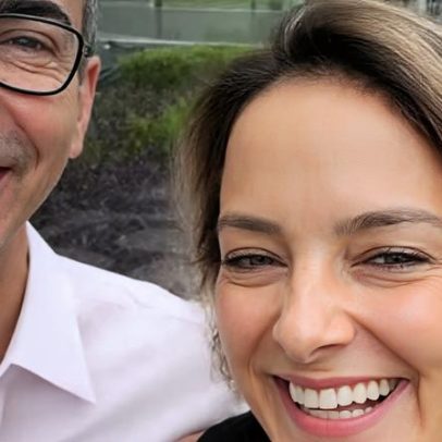 César Tralli mostra filha indo à escola e comenta despedida