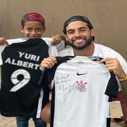 Yuri Alberto realiza sonho de garoto de 7 anos após vídeo viral