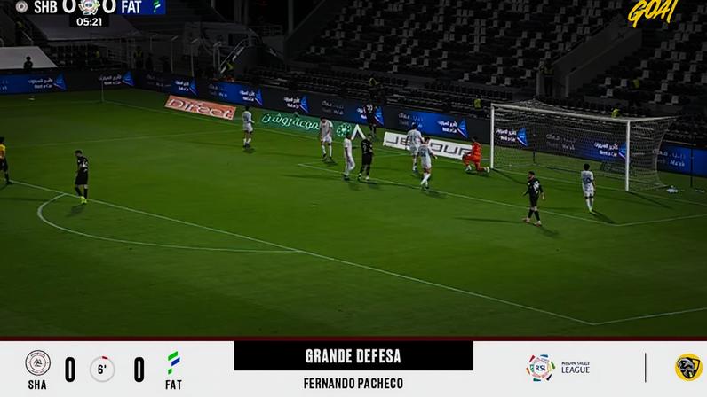 Al Shabab - Al Fateh 0 - 0 | DEFESA DO GOLEIRO - Fernando Pacheco