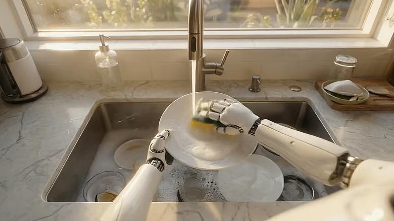 Vídeos do cotidiano ajudam a treinar robôs para tarefas domésticas complexas (Imagem: micro1)