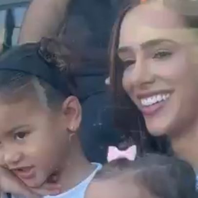 Mavie, filha de Neymar, destaca-se no jogo do Santos