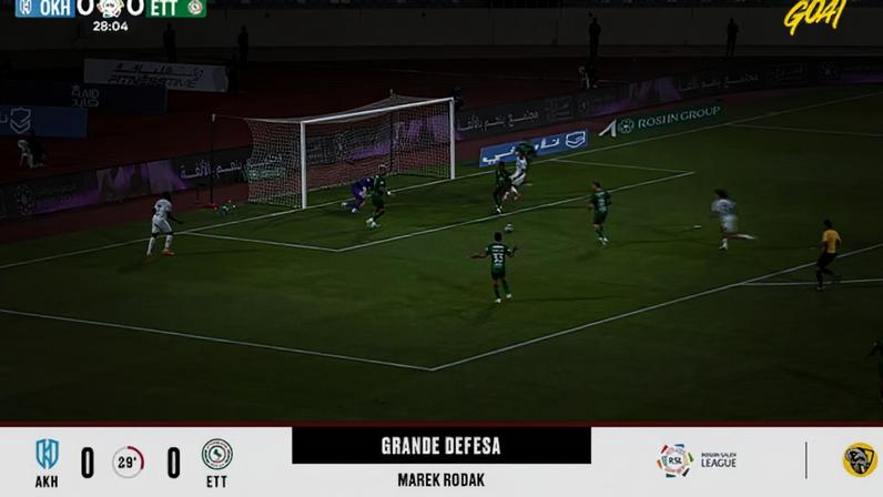 Al Akhdoud - Al Ettifaq 0 - 0 | DEFESA DO GOLEIRO - Marek Rodak