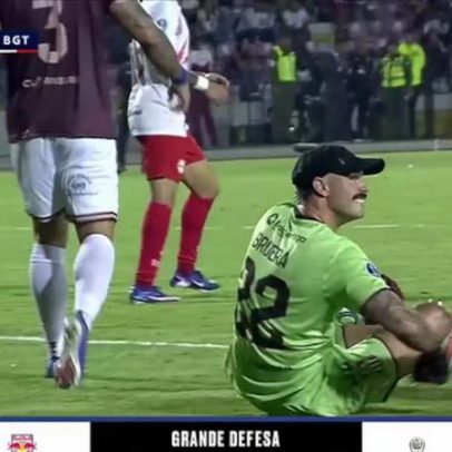 Goleiro do Carabobo faz defesa decisiva e evita empate com Bragantino