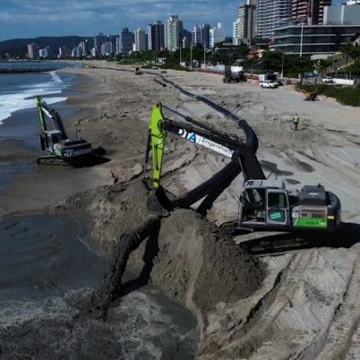 Erosão amplia faixa de areia em praia do litoral de SC; veja onde