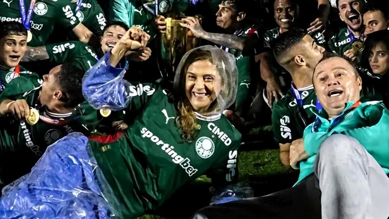 Leila Pereira comemora mais uma vitória. Mais dinheiro para o clube, com o Nu Bank em vez da parceria com a Allianz