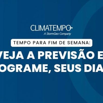 Frente fria avança e provoca pancadas de chuva no Sul neste fim de semana