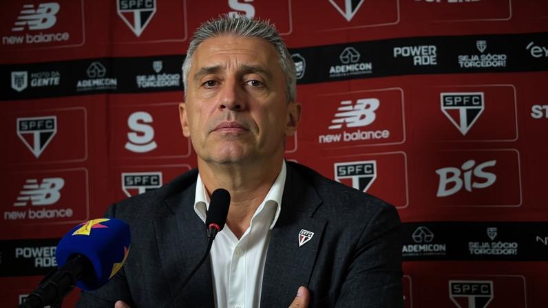 Hernán Crespo foi demitido no dia 9 de março (Foto: Izabella Giannola/ Lance!)