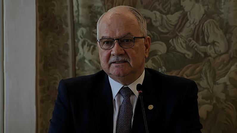 Presidente do STF, Edson Fachin, durante reunião com presidentes dos tribunais superiores