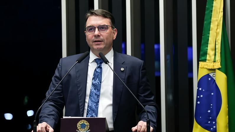 O senador e pré-candidato a presidência Flávio Bolsonaro (PL-RJ)