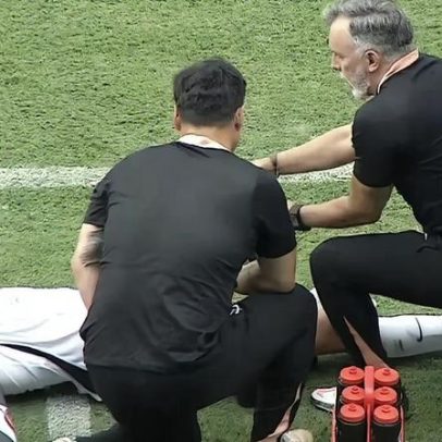 Joia do Corinthians fará exames após deixar o campo chorando