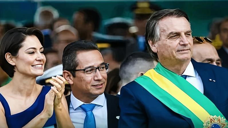 Michelle Bolsonaro, Eduardo Torres e Jair Bolsonaro