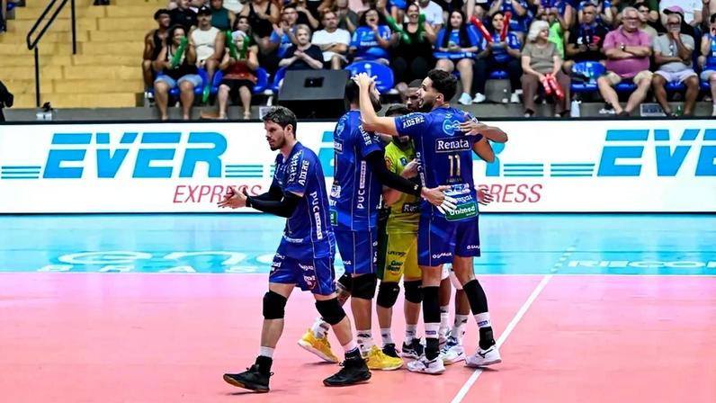 Campinas aguarda Praia Clube ou Guarulhos na semifinal da Superliga Masculina 25/26 (Foto: Pedro Teixeira/Vôlei Renata)