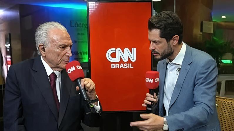 Michel Temer em entrevista à CNN