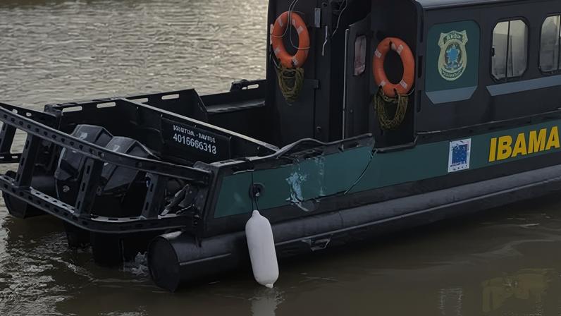 Embarcação de pescador colide com a do Ibama e órgão reage com três tiros